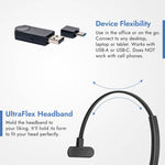 Leitner LH470 single-ear wireless DECT dongle headset ultraflex headband - product thumbnail