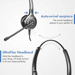 Leitner LH255 ultraflex headband perfect fit auto swivel earpiece - product thumbnail