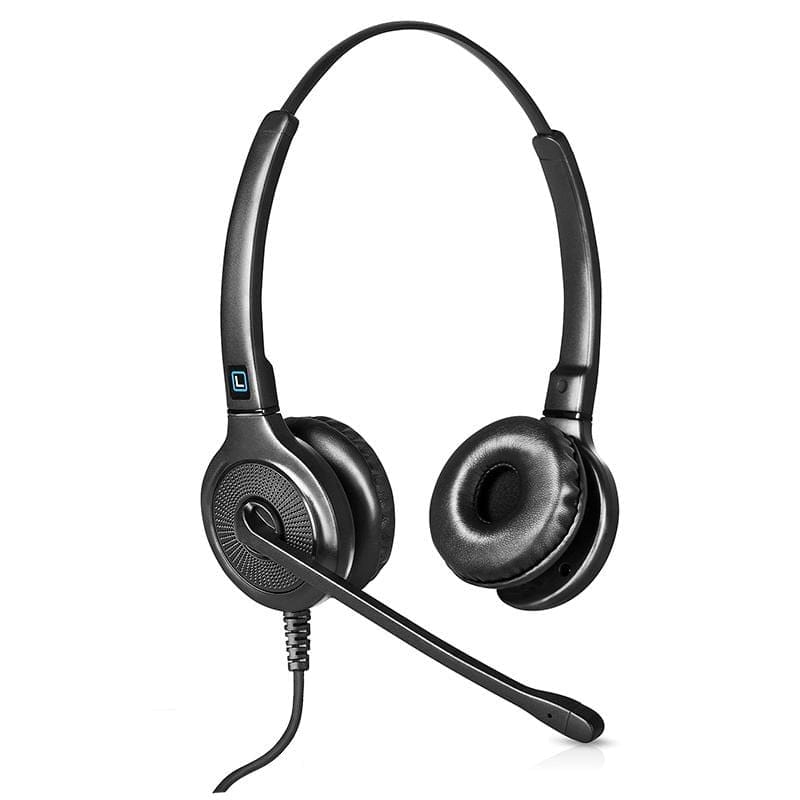 Leitner LH240 single-ear premium wired headset for phones and computers