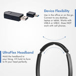 Leitner LH475 DECT dongle headset with ultraflex headband for comfort - product thumbnail