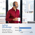 Leitner LH470 wireless DECT PC only headset up to 350 feet of UltraRange - product thumbnail