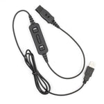 Leitner USB Quick Disconnect (QD) Cord for corded headsets and computers - product thumbnail