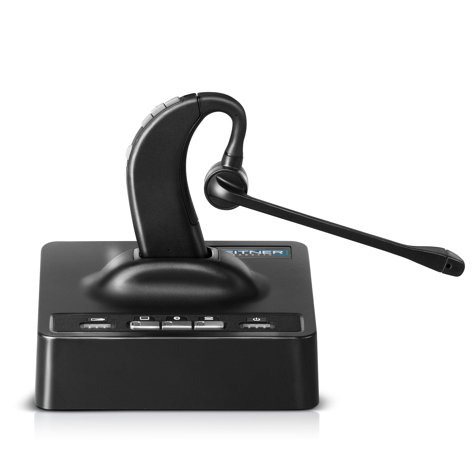 Leitner LH380 wireless Bluetooth office headset for cell phone computer and desk phone