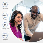 Leitner LH275 dual-ear headset with 350 feet of UltraRange and 5-year warranty - product thumbnail