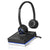 Leitner LH575 Premium Plus dual-ear headset and charging base