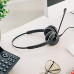 Leitner LH245 wired dual-ear headset with phone and computer - product thumbnail