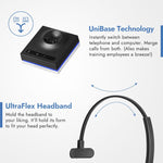 Leitner LH570 premium plus headset with UniBase and UltraFlex Headband - product thumbnail