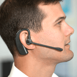 Man wearing a Leitner LH280 wireless office headset - product thumbnail