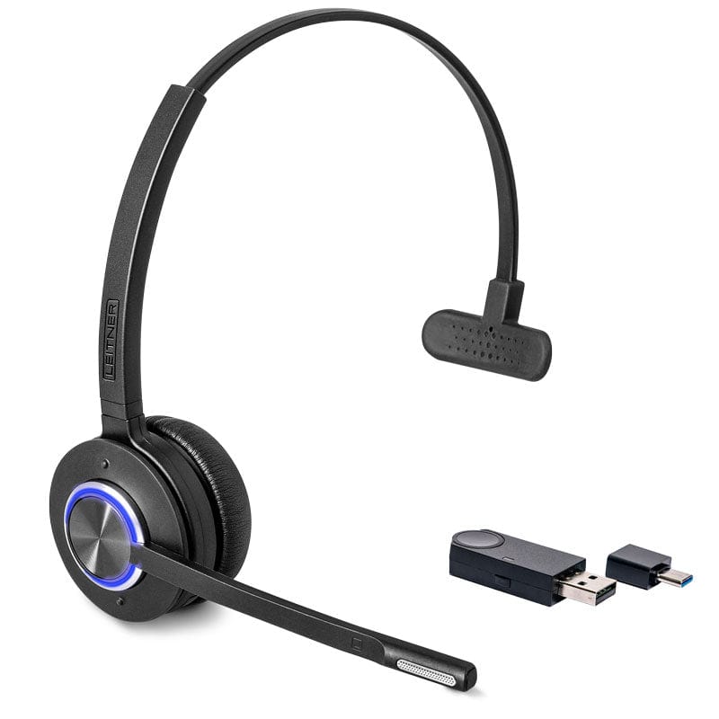 Leitner LH470 single-ear wireless DECT dongle headset
