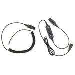 Leitner Quick Disconnect and USB quick disconnect Cord with call control buttons - product thumbnail