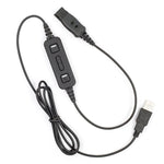 Leitner wires USB quick disconnect cord with call control buttons - product thumbnail